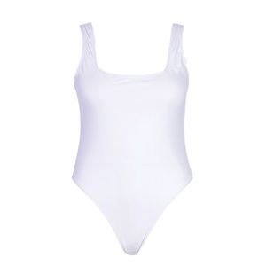 boohoo Plus Essentials Square Neck Swimsuit